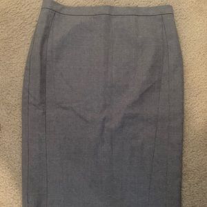 BCBG MAXAZRIA Gray Pencil Skirt Lined